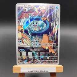 148/142 Squirtle Illustration Rare Stellar Crown NM Pokemon TCG Card 2024 SCR148 - Image 1