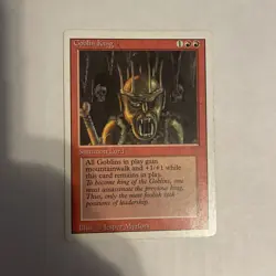 Magic the Gathering Goblin King Revised Edition Regular Card - Image 1
