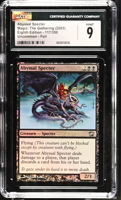 ABYSSAL SPECTER 8th Edition Foil CGC 9 MTG [Nostalgium] - Image 1