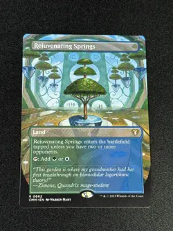 Rejuvenating Springs Borderless MTG Commander Masters Unplayed NM CMM 662 - Image 1