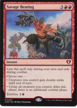 Magic: The Gathering 2023 Commander Masters Savage Beating #252 - Image 1
