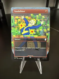 1x MTG Vandalblast (Borderless) - Universes Beyond: Fallout (PIP) #355 - Magic - Image 1