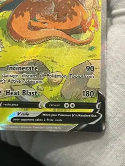 Pokemon TCG Charizard V SWSH260 Sword & Shield Promo Holo Full Art LP - Image 5