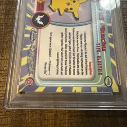 2000 TOPPS CHROME POKEMON T.V. #25 PIKACHU PSA 7 - Image 5