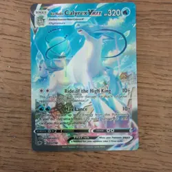 Pokemon TCG Ice Rider Calyrex VMAX Alt Art 203/198 NM believe it to be fan art. - Image 1