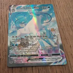 Pokemon TCG Ice Rider Calyrex VMAX Alt Art 203/198 NM believe it to be fan art. - Image 2