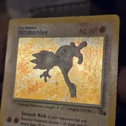 Pokemon TCG - Hitmonlee - Holo - 7/62 - LP - MP Fossil - Image 3