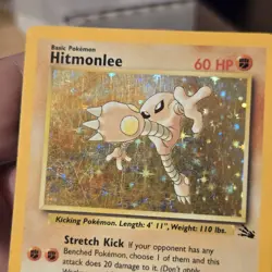 Pokemon TCG - Hitmonlee - Holo - 7/62 - LP - MP Fossil - Image 4