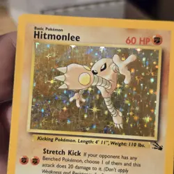 Pokemon TCG - Hitmonlee - Holo - 7/62 - LP - MP Fossil - Image 5