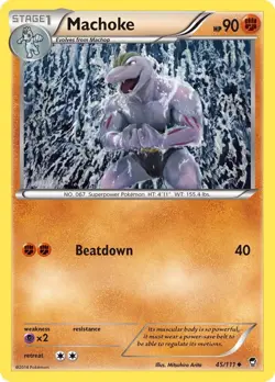 Pokemon - Machoke - 45/111 - XY Furious Fists - NM/M - Image 1