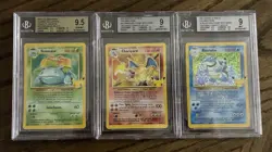CHARIZARD BLASTOISE BGS 9 VENUSAUR BGS 9.5 POKEMON CELEBRATIONS SET OF 3 PSA 10 - Image 1