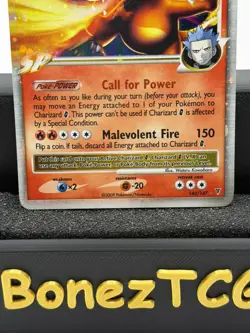Pokemon TCG 2009 Charizard G LV.X Holo Card 143/147 Supreme Victors - Image 4