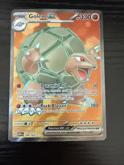 Pokemon Golem EX 189/165 SV3.5 Holo Ultra Rare Scarlet & Violet 151 - Image 1