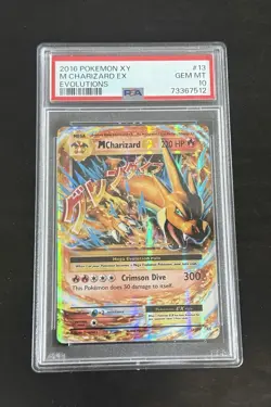 2016 Pokemon XY Evolutions M Charizard EX #13/108 PSA 10 Gem Mint - Image 1
