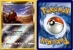 Alolan Diglett 122/214 C Lost Thunder Pokemon Reverse Holo NM - Image 3