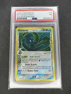 2006 Pokemon Ex Holon Phantoms Rayquaza Holo 16/110 PSA NM 7 Vintage! - Image 1
