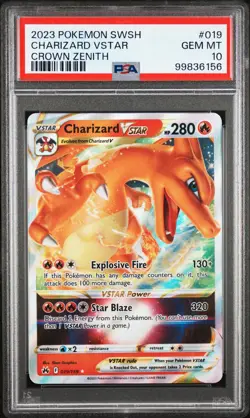 2023 Pokemon Sword And Shield Crown Zenith Charizard VSTAR Crown Zenith PSA 10 - Image 1