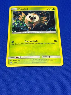 Pokemon Tcg Rowlet SM01 Sun & Moon Black Star Promo - Image 2