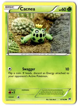 Cacnea 4/162 Non-Holo 2015 Pokemon TCG - Image 1