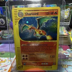 Pokemon TCG Charizard Expedition Base Set 006/165 Holo Rare 2002 Stage 2 120HP - Image 1