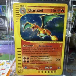 Pokemon TCG Charizard Expedition Base Set 006/165 Holo Rare 2002 Stage 2 120HP - Image 2