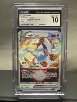 CGC 10 Lugia VSTAR 2022 Silver Tempest Pokemon TCG Holo 139/195 5029 - Image 1