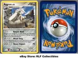 2009 Pokemon, Platinum Rising Rivals, #14/111 Aggron, Rare - Image 1