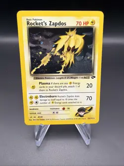 Rocket's Zapdos - Holo - 15/132 Gym Challenge - Pokemon TCG - 2000 - Image 1