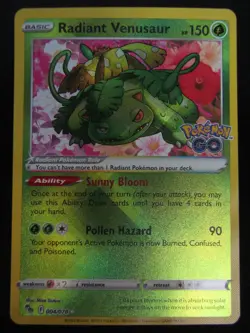 S&S, Pokemon GO, 004/078, Radiant Venusaur, Englisch #MC169# - Image 1