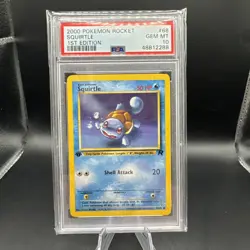 2000 Pokemon Rocket #68 Squirtle 1st Edition PSA 10 Gem Mint - Image 1