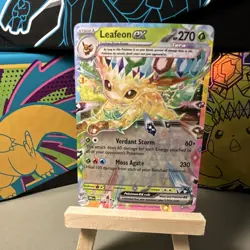 Pokemon TCG Leafeon EX Double Rare Holo Prismatic Evolutions - Image 1
