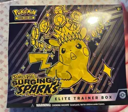 Pokemon TCG Scarlet & Violet Surging Sparks Elite Trainer Box Sealed - Image 1