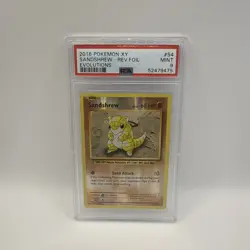 2016 Pokemon TCG Evolutions Sandshrew Reverse Holo Common 54/108 - Image 1