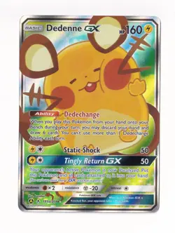 Pokemon Sun & Moon Unbroken Bonds Promos #195a/214 Dedenne GX - Image 1