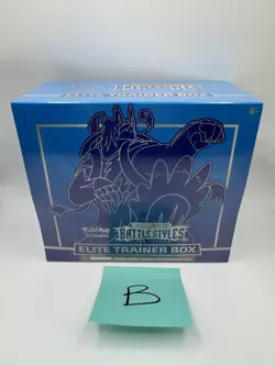 Pokemon Battle Styles ETB Rapid Strike Urshifu Box Blue - Small Hole In Plastic - Image 1