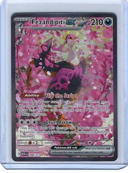 Pokemon TCG Fezandipiti ex 288/217 SIR Ascended Hero’s Fresh Pull Free Shipping - Image 1