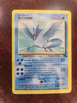 Articuno Fossil Non Holo Pokemon Card WOTC - Image 1