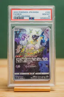 2022 POKEMON JPN SWORD & SHIELD VSTAR UNIVERSE #183 FULL ART/MEW PSA 10 - Image 1