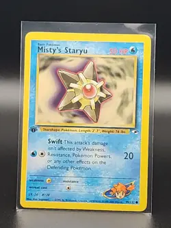 Vintage Pokemon - Misty's Staryu - 1st Edition - Gym Heroes - NM+ - Image 1