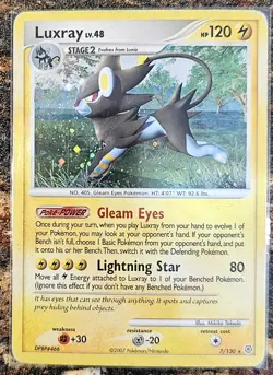 Pokemon 2007 Diamond & Pearl Luxray 7 LP - Image 1