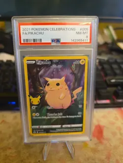 Pikachu 005/025 *PSA 8* Celebrations Pokemon TCG - Image 1