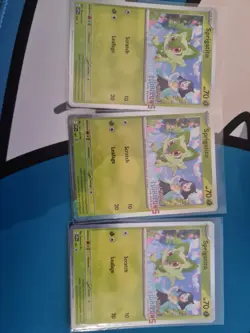 Sprigatito 191 Black Star Promo Surging Sparks Pokemon Horizons Stamp - SEALED - Image 2