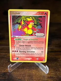 Pokemon EX Legend Maker - Magmar 21/92 Reverse Holo - LP - Swirl - Image 1