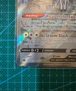 Pokemon TCG Zacian V GG48/GG70 Ultra Rare Crown Zenith Galarian Gallery English - Image 4