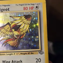 Pokemon TCG Jungle Unlimited #8/64 Pidgeot Holo Rare MP - Image 2