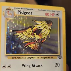 Pokemon TCG Jungle Unlimited #8/64 Pidgeot Holo Rare MP - Image 3