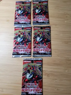 Yugioh "Secrets of Eternity" 9-Card 1st Edition Sealed Booster Pack x5 - Image 1