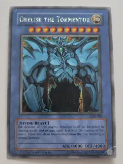 JP) Yugioh - Konami - Yu-Gi-Uh! - Obelisk the Tormentor - GBI-002 - Trading Card - Image 1
