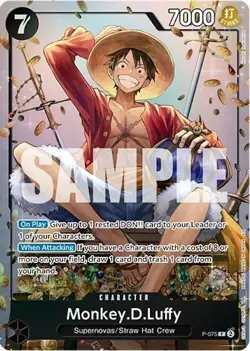 One Piece CCG Monkey D Luffy P-075 Tin Pack Set Vol. 2 Promo Sealed - Image 1