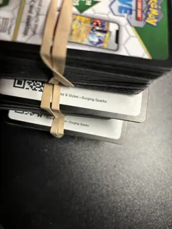 100x Surging Sparks Pokemon TCG LIVE Online Code Cards sent via picture message - Image 1